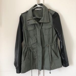 Green army jacket